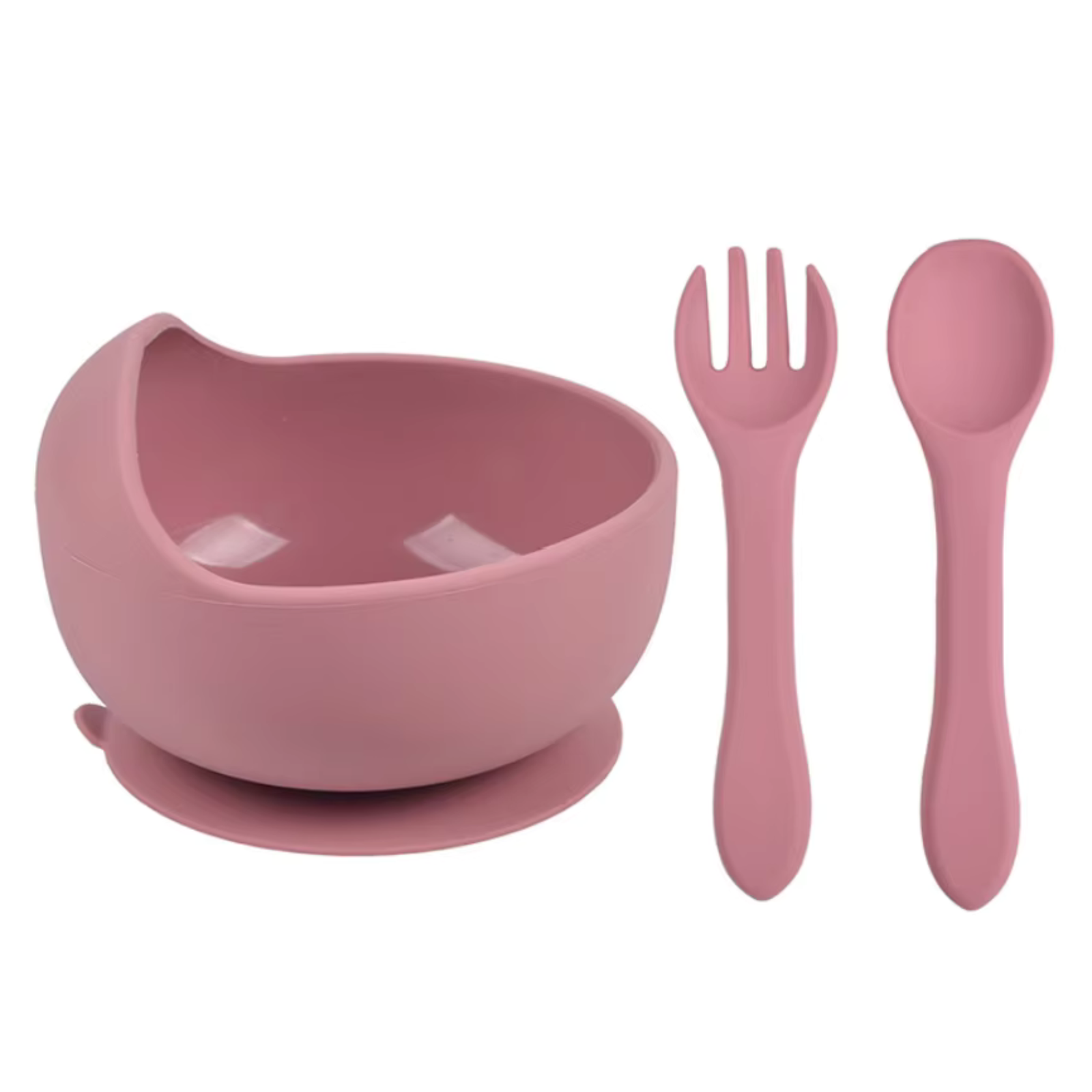 SPY KIDS® Silicone Baby Feeding Bowl Set – Suction Bowl with Spoon & Fork | Microwave & Dishwasher Safe